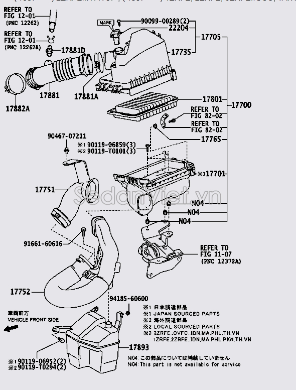 Cao su cổ hút gió mềm 178810T220