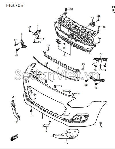 Cản trước 7171157R00799