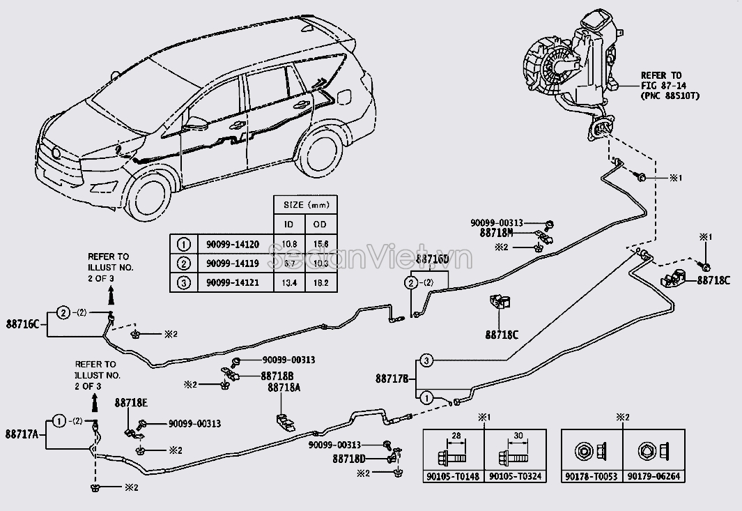 Ống nước điều hòa 887170KQ60