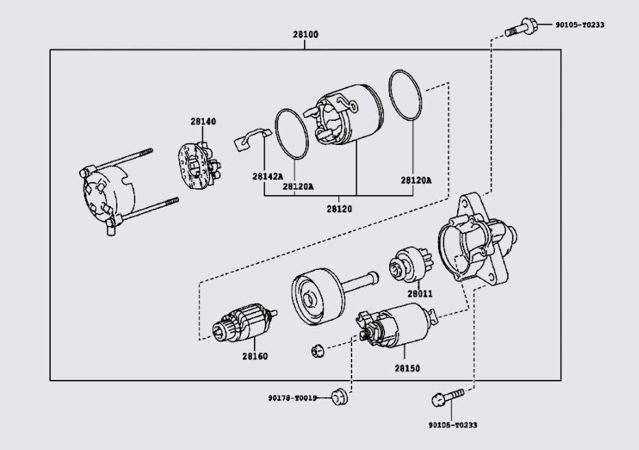 Máy đề khởi động 281000C030