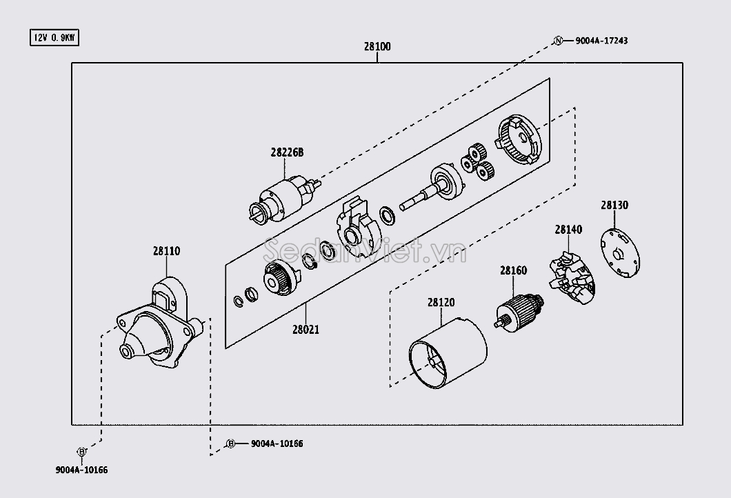 Roto máy đề 28160BZ040