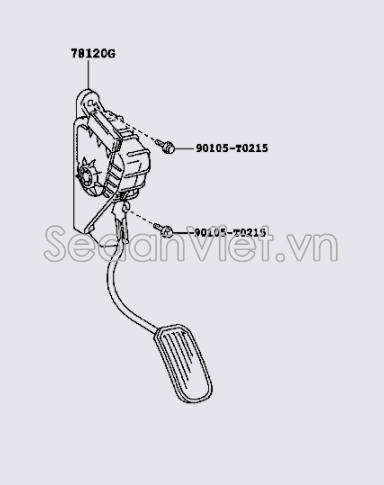 Chân ga điện 781200K010