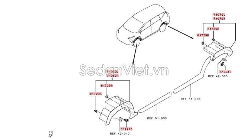 Ốp phồng hông xe 93828W000P