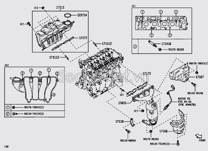 Cổ xả 25051BZ140