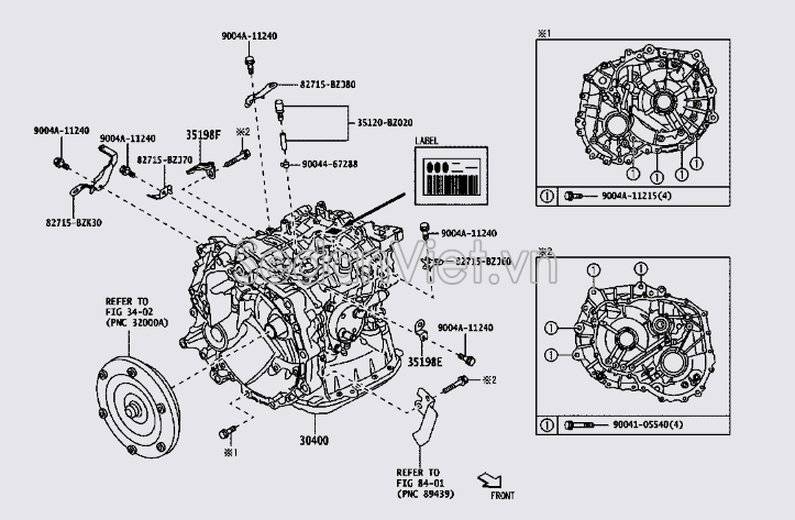 Hộp số CVT 30400B2C20