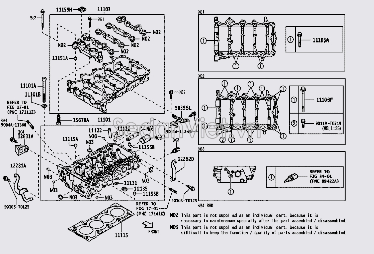 Ốc mặt máy 90910T2012