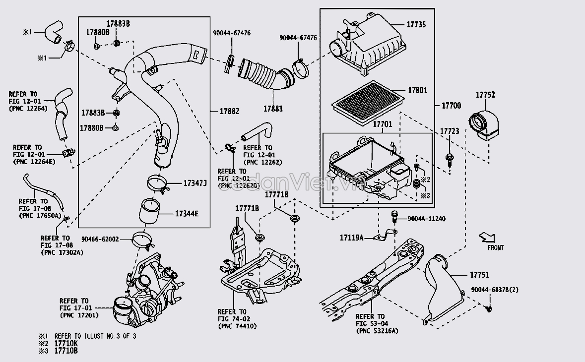 Cổ hút gió mềm 17881BZ290