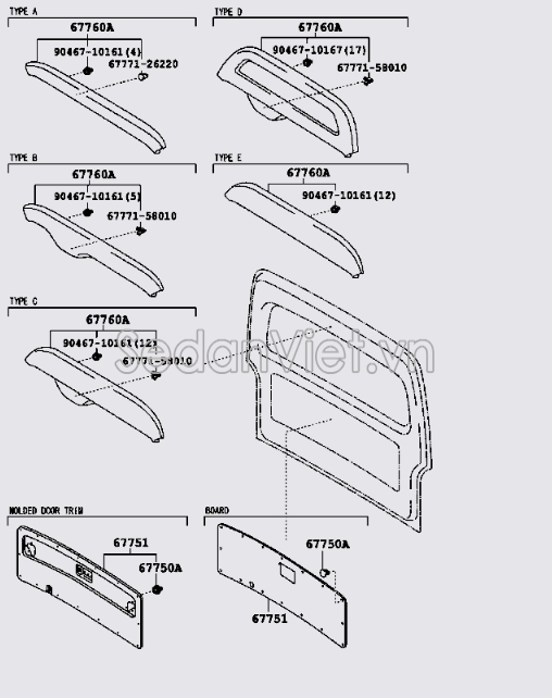 Táp bi cửa cốp hậu 6775126140B0