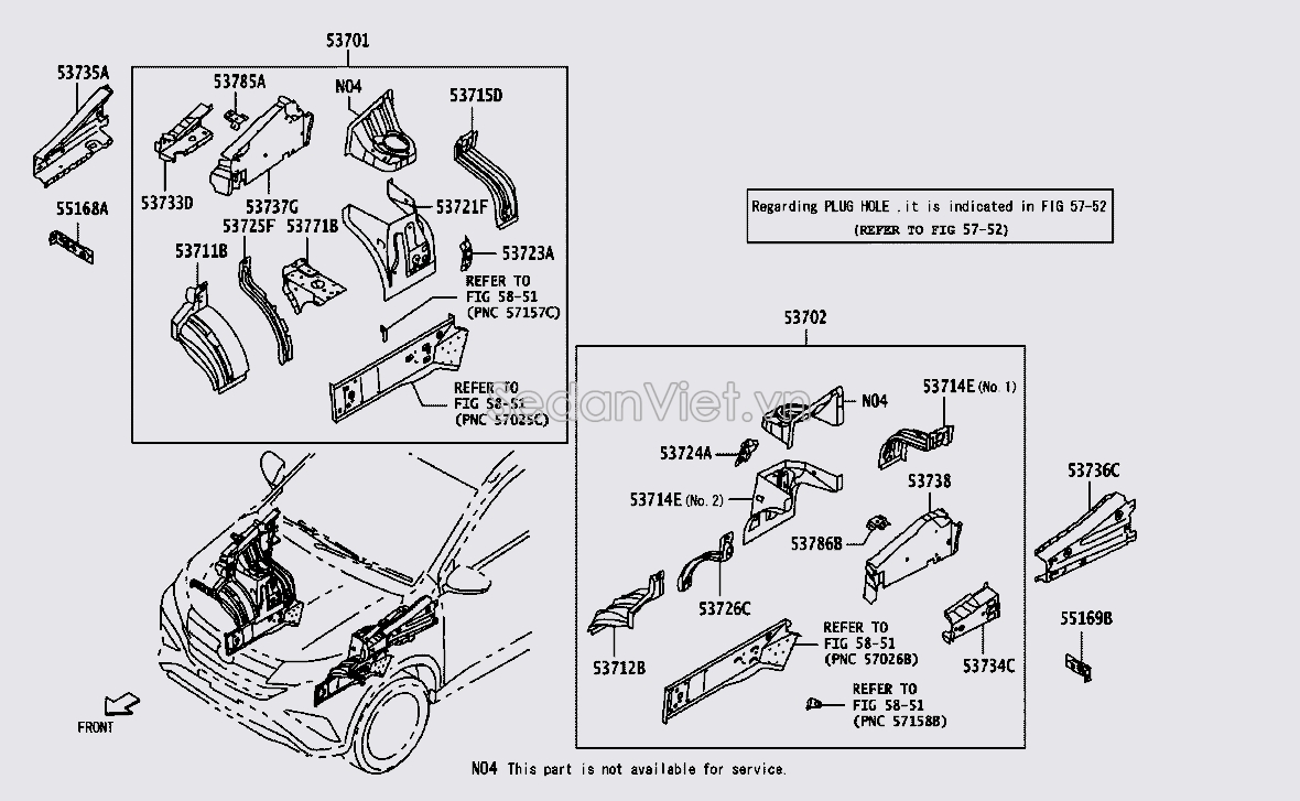 Ụ đỡ giảm xóc 53702BZ710