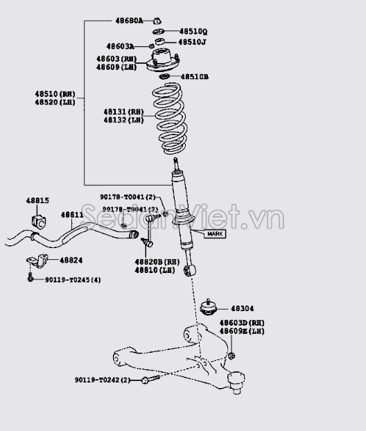 Thanh cân bằng trước 488110K200