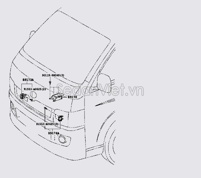 Hộp điều khiển túi khí 8917026420