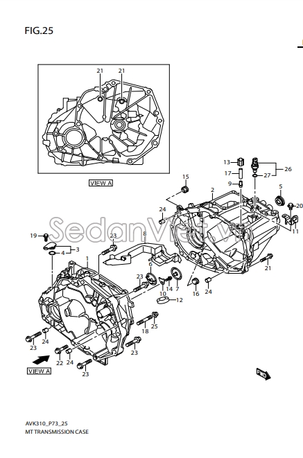 Công tắc đèn lùi 3761076G10000