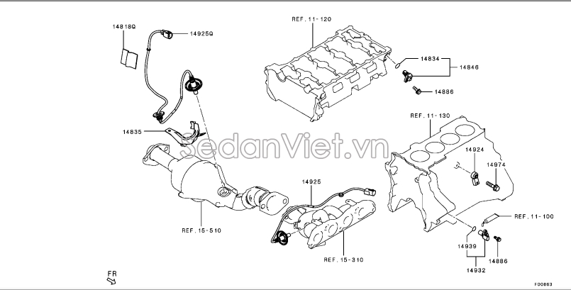 Cảm biến oxy 1588A483