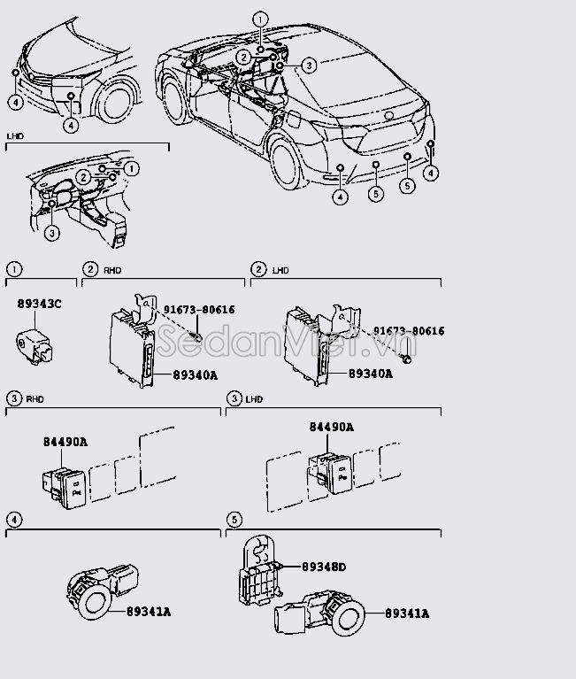 Cảm biến va chạm 8934112100B0