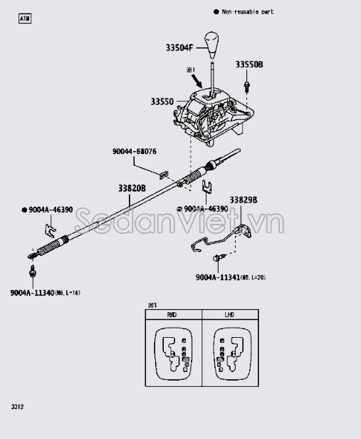 Bàn ghi số 33550BZ440B0