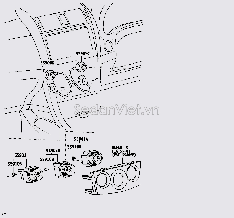 Công tắc điều khiển điều hòa 5590302170