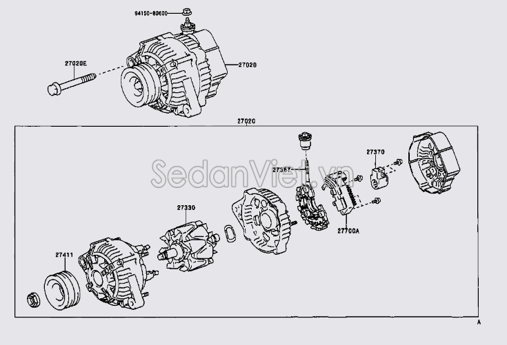 Roto máy phát điện 2733016390