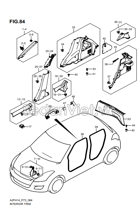 Nhựa ốp dây an toàn 7623168L005PK