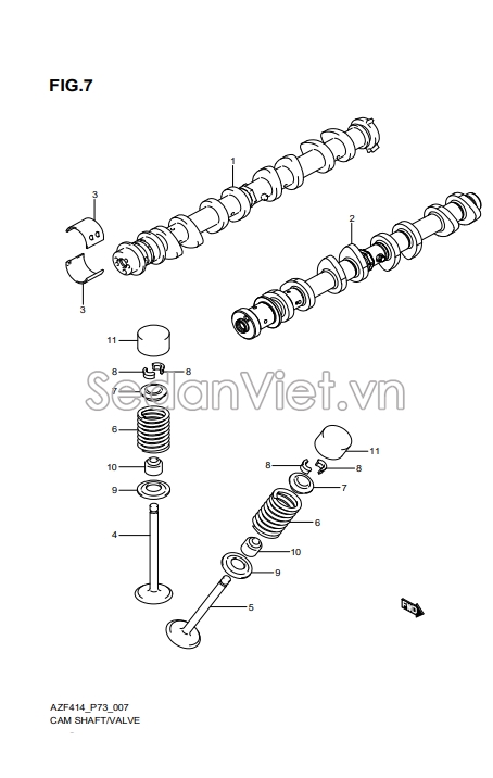 Trục cam hút 1271069LB0000