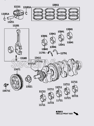 Bạc trục cơ 117113602003