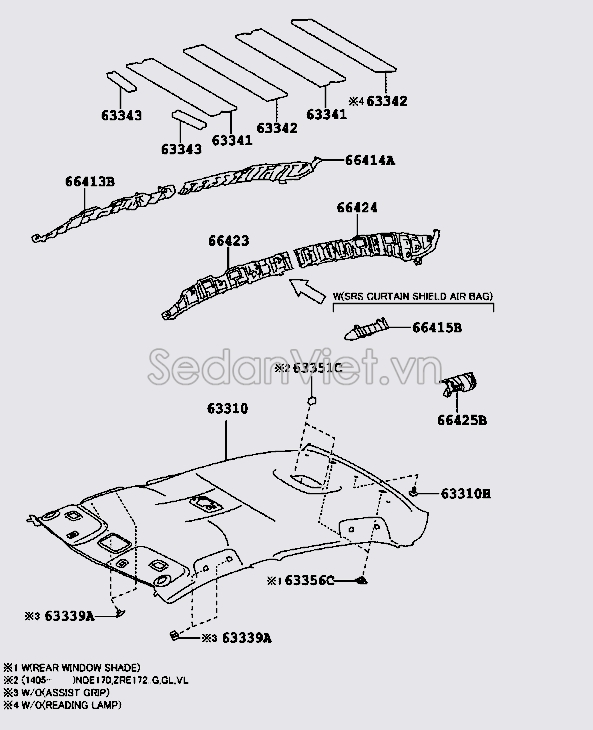 Nẹp cài la phông trần 6642502120