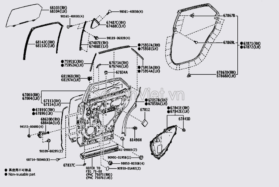 Cánh cửa sau 6700448180