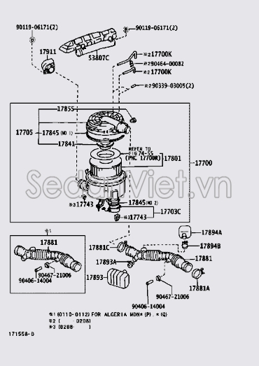 Hộp lọc gió động cơ 1770566131