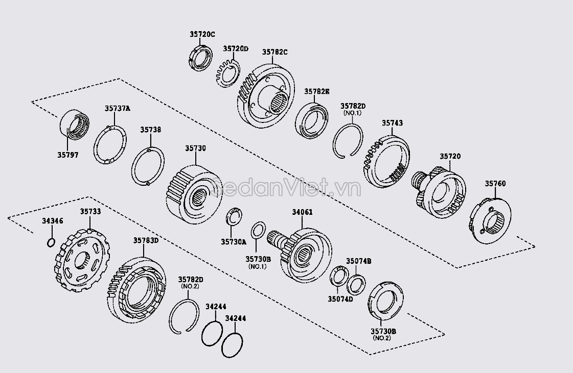 Bánh răng lý hợp đảo chiều biến mô 3578333030