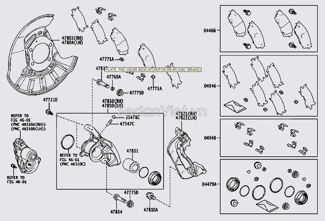 Piston phanh sau 4783178010