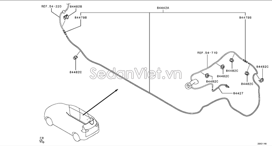 Ống phun nước rửa kính 8265A871