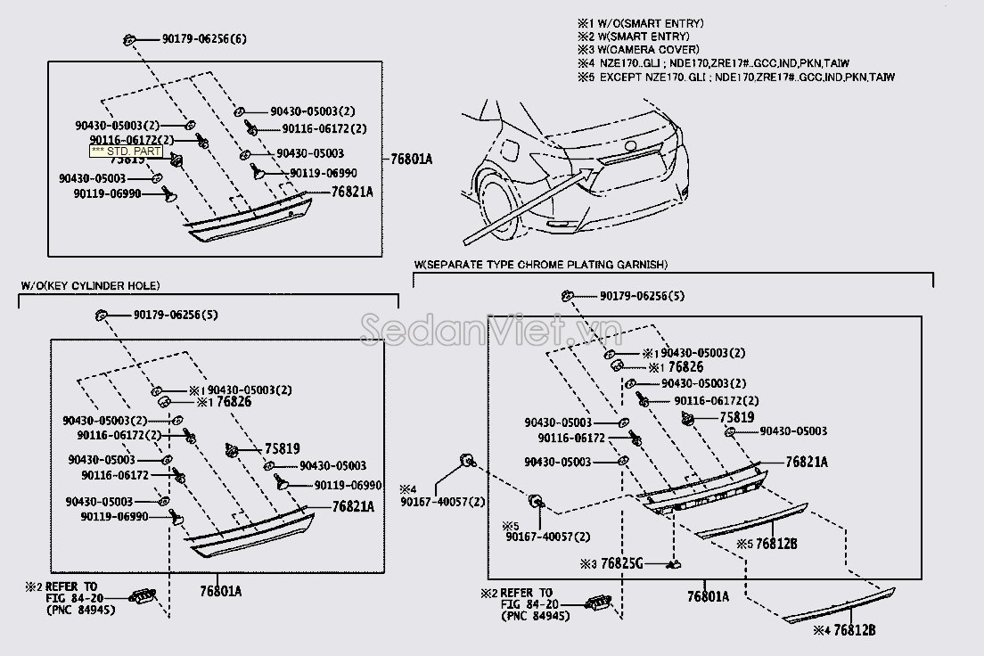 Nẹp cốp sau 7680102D40