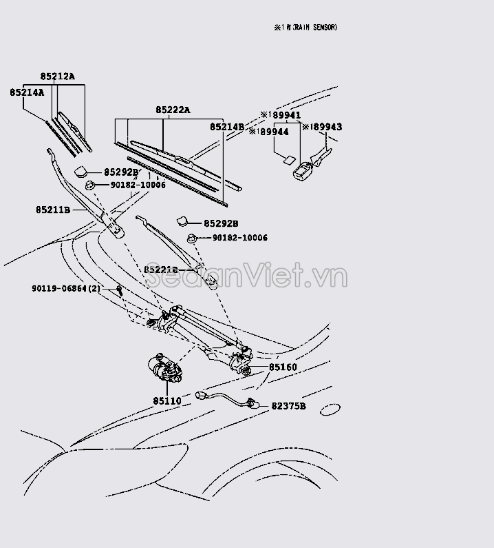 Lưỡi gạt mưa 8522212830