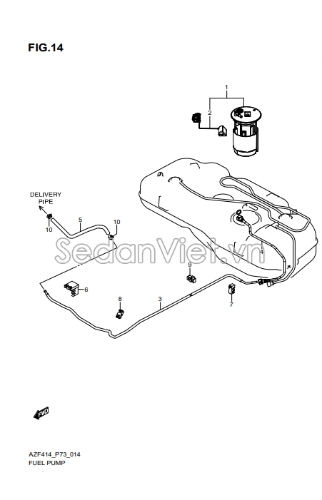 Ống dẫn xăng vào bình xăng 1581258M00000