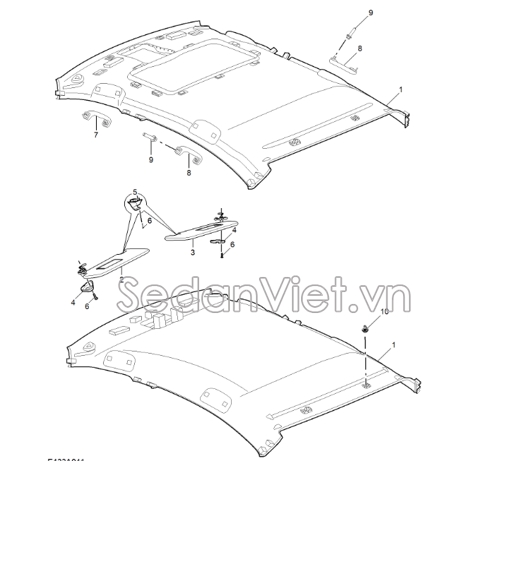 Tay vịn trần xe 10241326ASA