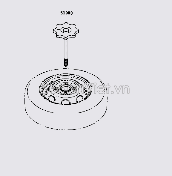 Khóa lốp dự phòng 51900BZ050