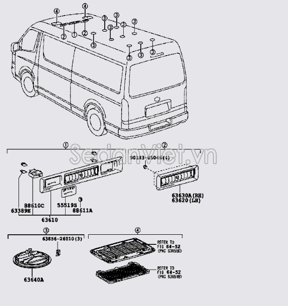 Công tắc điều khiển điều hòa giàn lạnh 8861026090