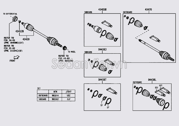 Cây láp 43420BZ180