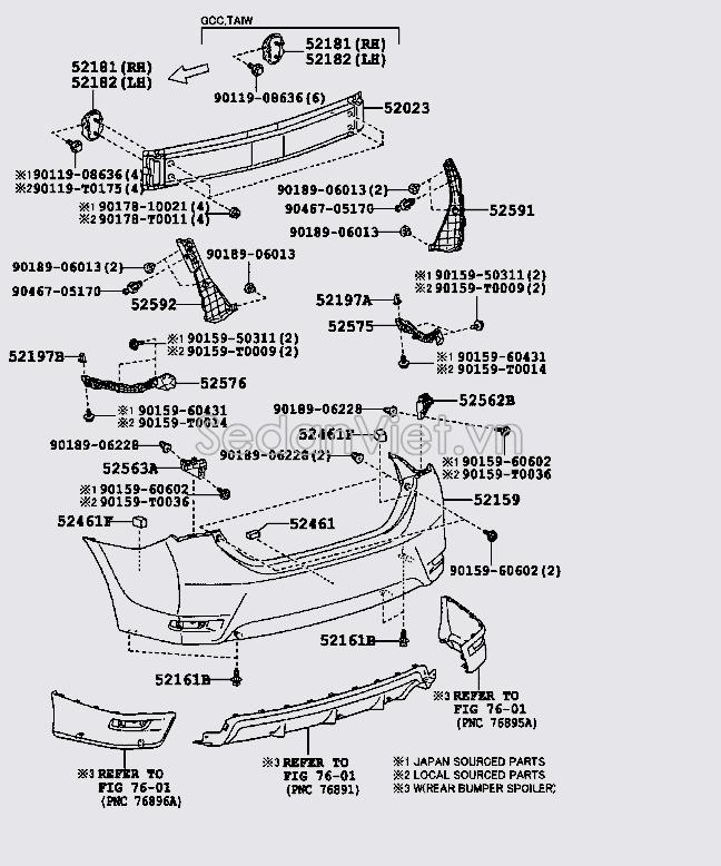 Cản sau 521590Z904