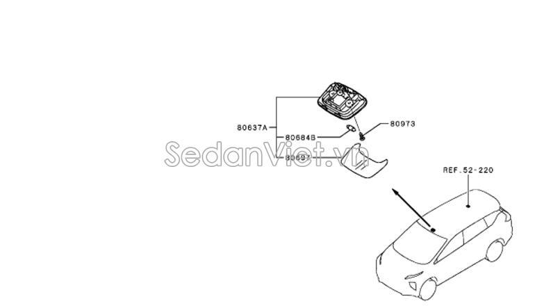 Đèn chiếu sáng trong xe 8401A417HA