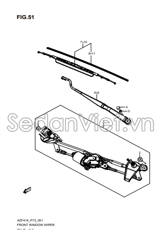 Cần gạt mưa trước 3833071L00000