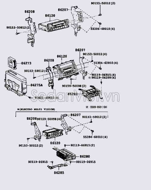 Giá bắt đài radio 8620860010