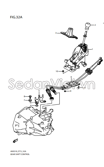 Nắm đấm đi số tự động 2811384M20GJL