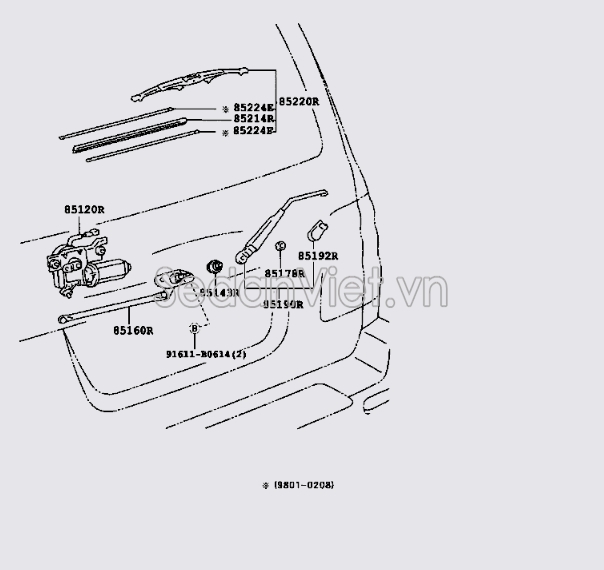 Lưỡi gạt mưa sau 8524260050