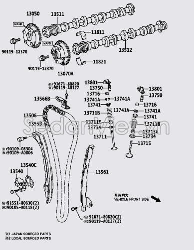 Trục cam số 2 1350236010