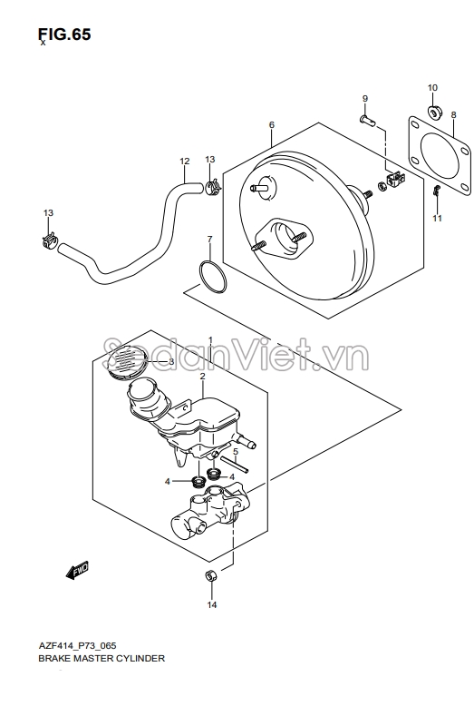 Bình dầu phanh 5120071L10000