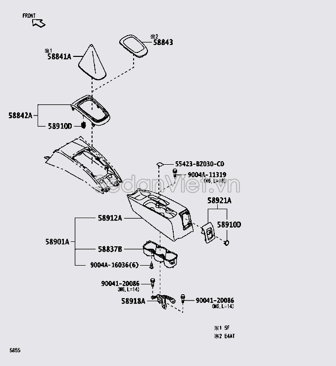 Vỏ yên ngựa 58842BZ150B0