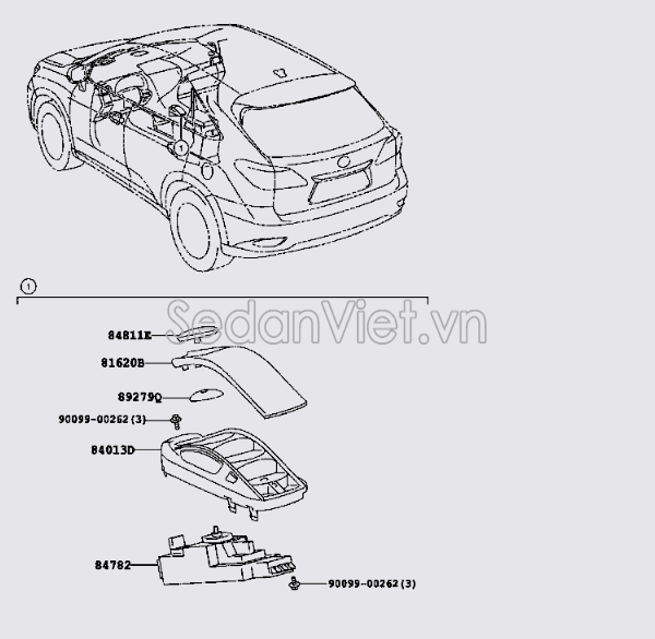 Bảng kết nối điều khiển màn hình Lexus RX450H 2010-2013