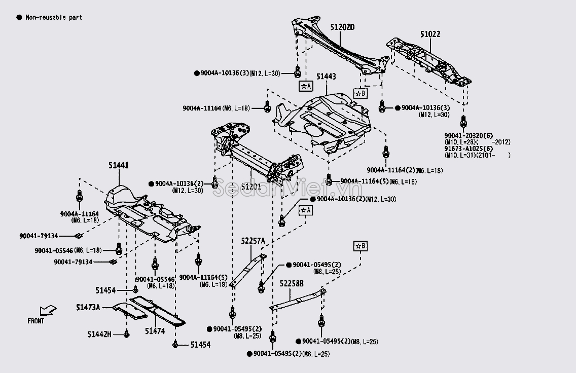 Giá đỡ động cơ 51022BZ030