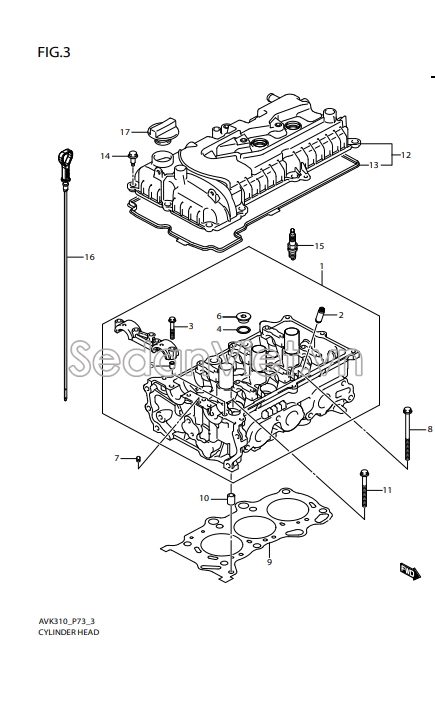 Thước thăm dầu động cơ 16910M68K02