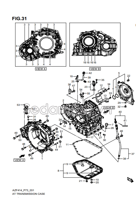 Gioăng đáy các te hộp số tự động 2478479C10000